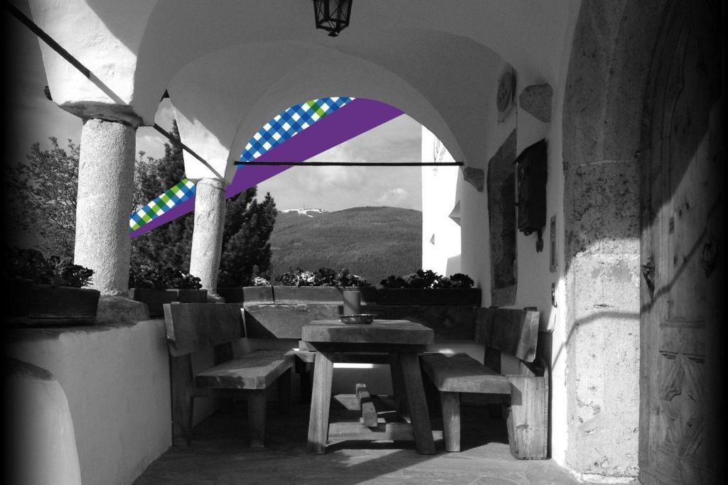 Ansitz Goller Hotel Rasun di Sopra Bagian luar foto